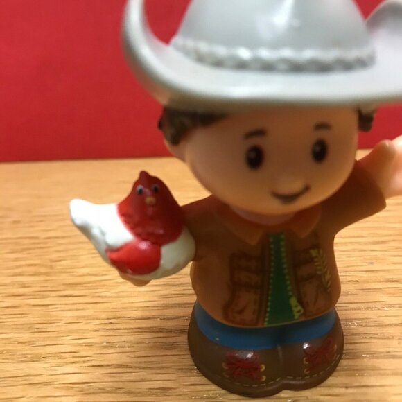 2016 Fisher Price Little People FARMER JED Caring For Animals Farm 3" - Picture 5 of 8